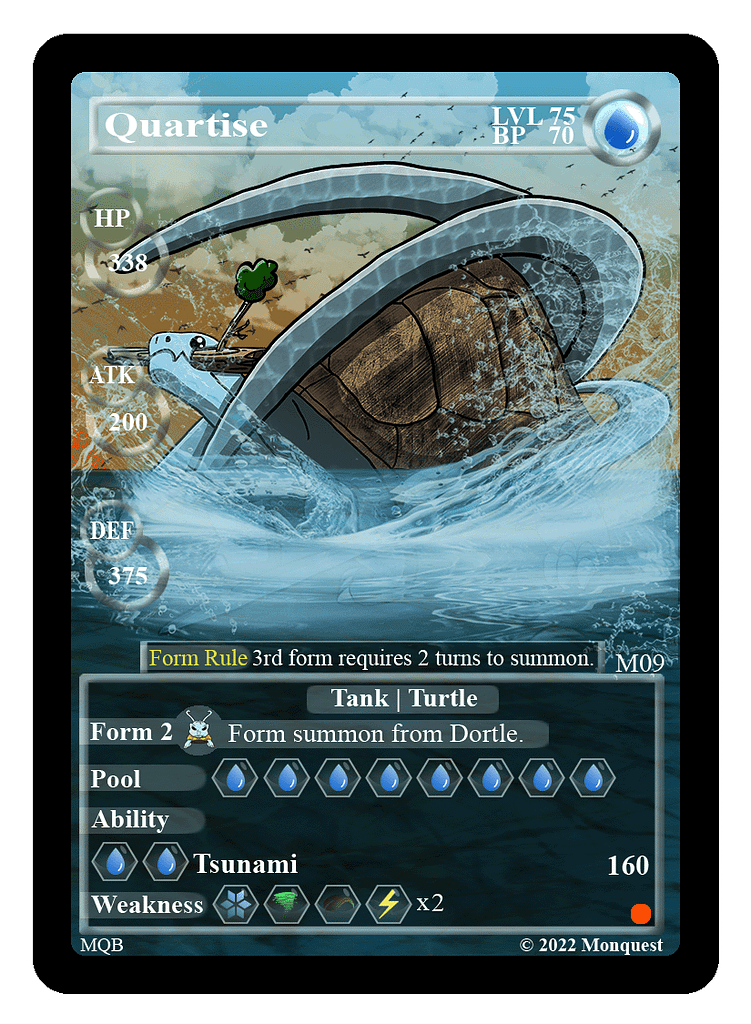 Quartise Card changes